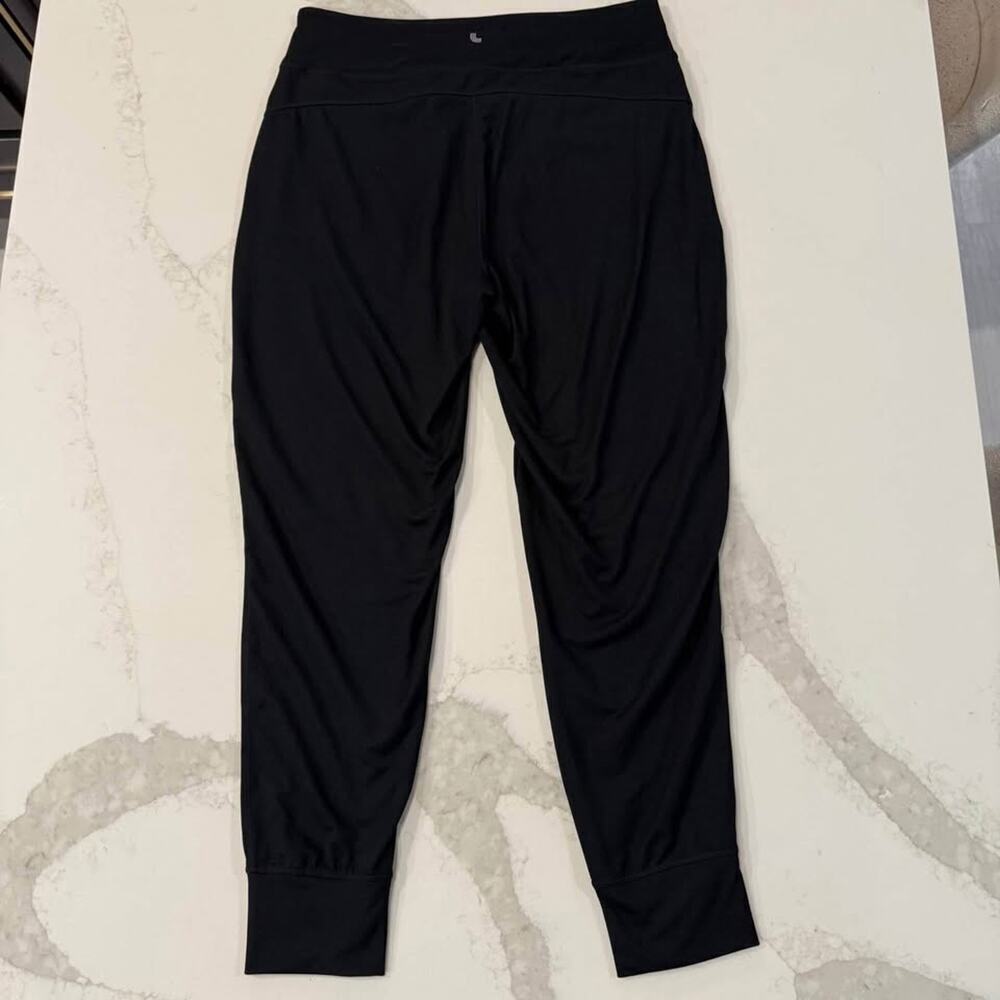 Lole High Rise Knit Jogger Sweatpants Women's Medium Black Drawstring Pockets - Picture 6 of 7